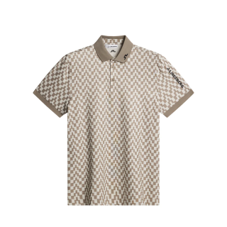 JLINDEBERG Tour Tech Print Polo BRINDLE