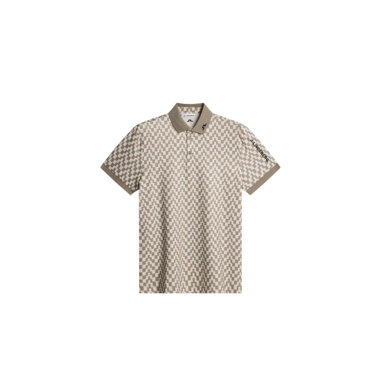 JLINDEBERG Tour Tech Print Polo BRINDLE