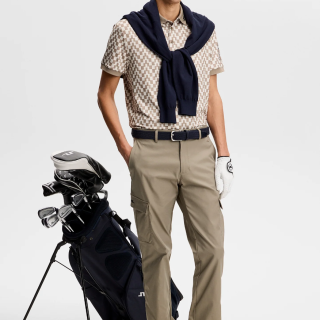 JLINDEBERG Tour Tech Print Polo BRINDLE