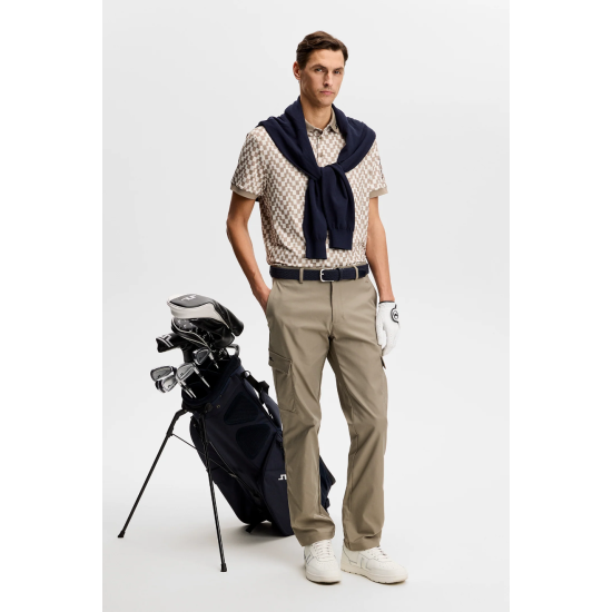 JLINDEBERG Tour Tech Print Polo BRINDLE