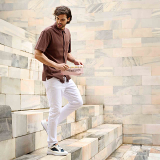Duca Del Cosma GIRONA- white/cognac/navy