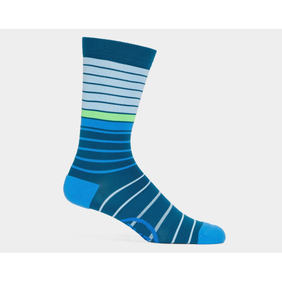 GFORE MIXED STRIPE COMPRESSION CREW SOCK