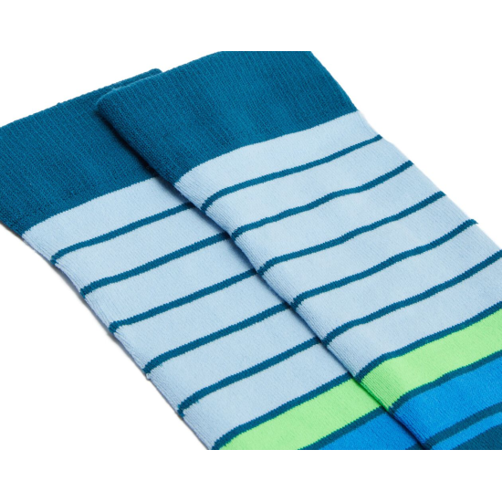GFORE MIXED STRIPE COMPRESSION CREW SOCK