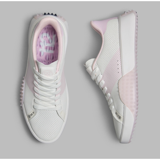 G/FORE WOMEN'S G.112 PERFORATED SADDLE STRIPE KILTIE GOLF SHOE