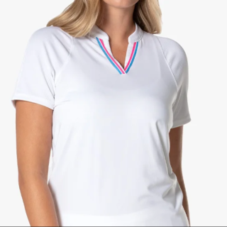 LUCKY IN LOVE Winning Streak Tie Back Short Sleeve