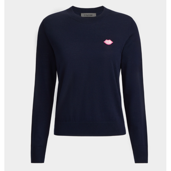 G/FORE  MOTHER GOLFER MERINO WOOL CREWNECK SWEATER