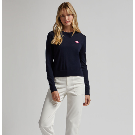 G/FORE  MOTHER GOLFER MERINO WOOL CREWNECK SWEATER