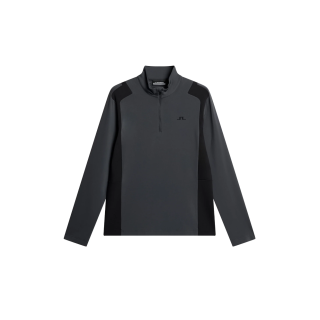 J.LINDEBERG Lukas Quarter Zip Mid Layer Asphalt