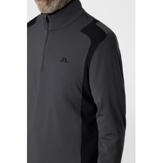 J.LINDEBERG Lukas Quarter Zip Mid Layer Asphalt
