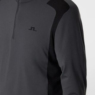 J.LINDEBERG Lukas Quarter Zip Mid Layer Asphalt