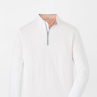 PETER MILLAR Perth Performance Quarter-Zip White