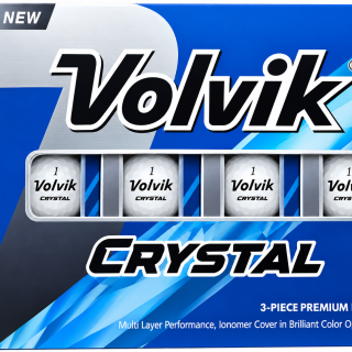 Volvik Crystal 3-Piece Golf Balls -White
