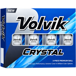 Volvik Crystal 3-Piece Golf Balls -White