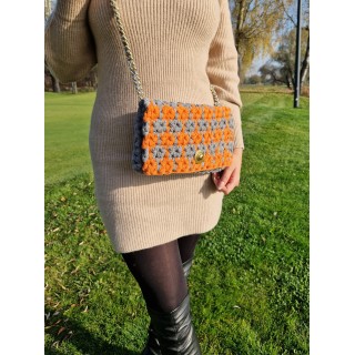 Marieta Cox Pomarańczowa/Szara Torebka