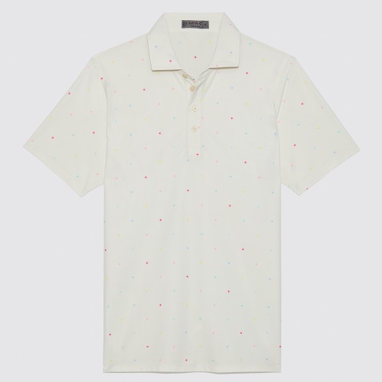 GFORE MINI STARS TECH PIQUÉ SLIM FIT POLO beige