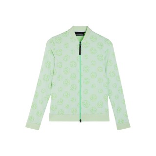 JLindeberg SPOTS JACQUARD MID LAYER WHITE SPHERE DOT
