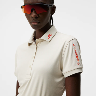 JLINDEBERG TOUR TECH POLO Almond Milk