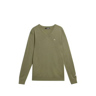 JLINDEBERG LYMANN KNITTED SWEATER OIL GREEN