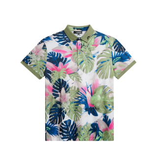 JLINDEBERG TOUR TECH REG FIT PRINT POLO 