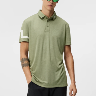 JLINDEBERG HEATH REGULAR FIT POLO GREEN MELANGE