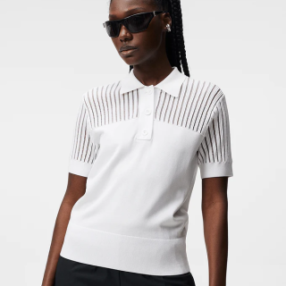 JLindeberg Zeta Knitted Polo White 