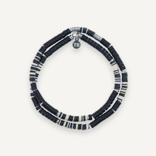 TETES BLONDES Sacha 2 tours - Agate noire mate