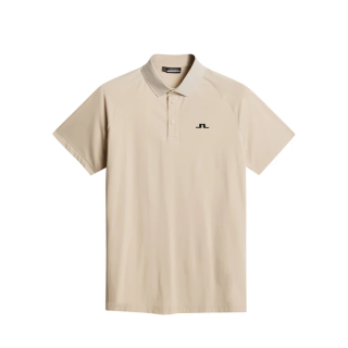 JLINDEBERG Tech Hybrid Polo Moonbeam