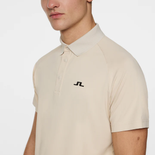 JLINDEBERG Tech Hybrid Polo Moonbeam