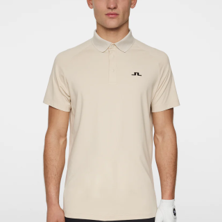 JLINDEBERG Tech Hybrid Polo Moonbeam