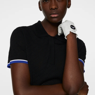 JLINDEBERG Lomi Knitted Polo Shirt Black