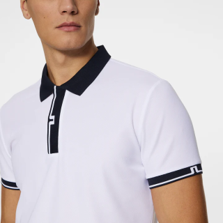 JLINDEBERG Bay Slim Polo White