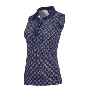 Par 69 Bingo Polo Navy 69 Print